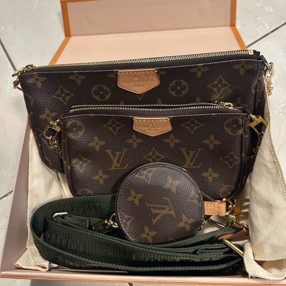 Louis Vuitton Multi Pochette Accessoires Shoulder Bag Brown Canvas - Picture 5 of 10